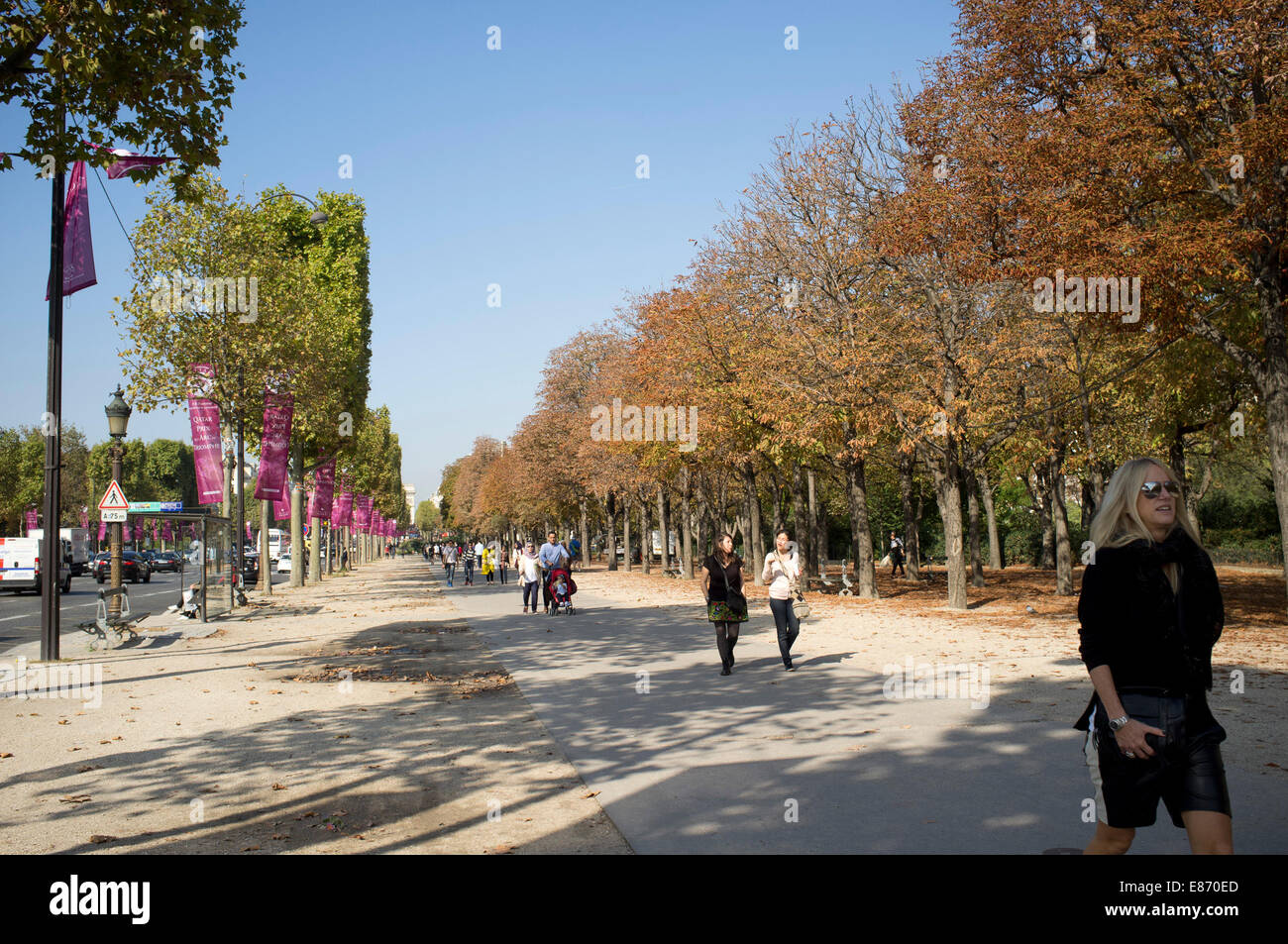 Stroll down the Champs-Elysees