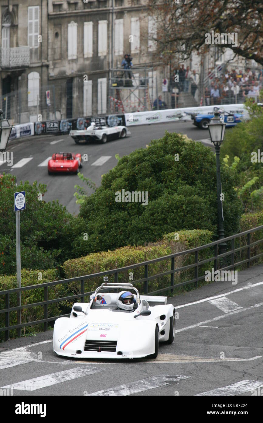 Cars racing at the Angouleme around the Ramparts race meeting 2014 at