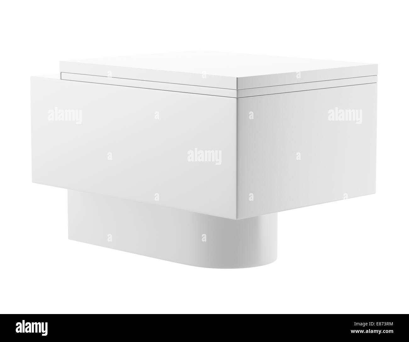single modern toilet bowl isolated on white background Stock Photo - Alamy