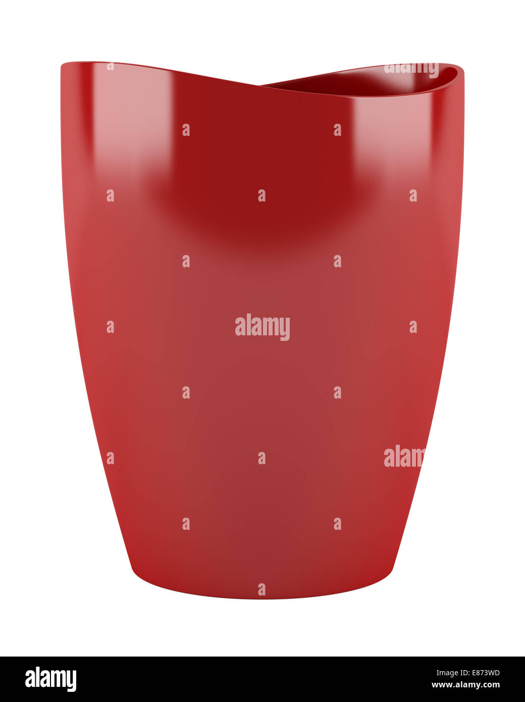 red ceramic vase isolated on white background Stock Photo - Alamy