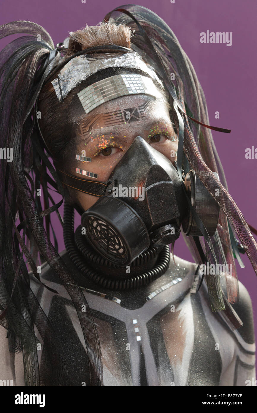 "Metropolis" themed Art of Body Painting Competition at the Olympia