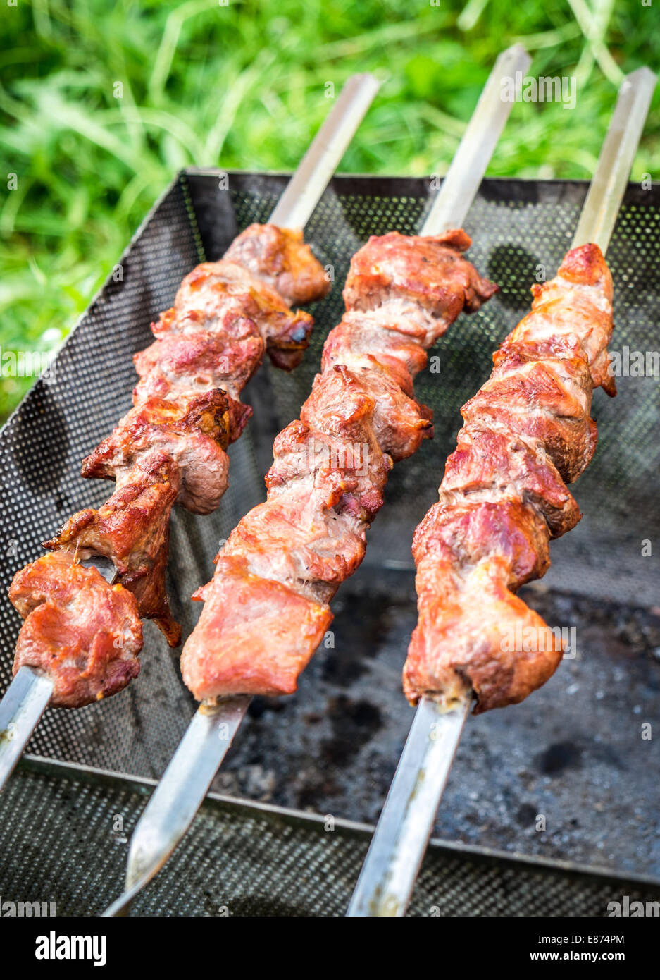 Lot De 11 Brochettes Métal 14 Pouces Pour BBQ - Pique-nique Et Jardin