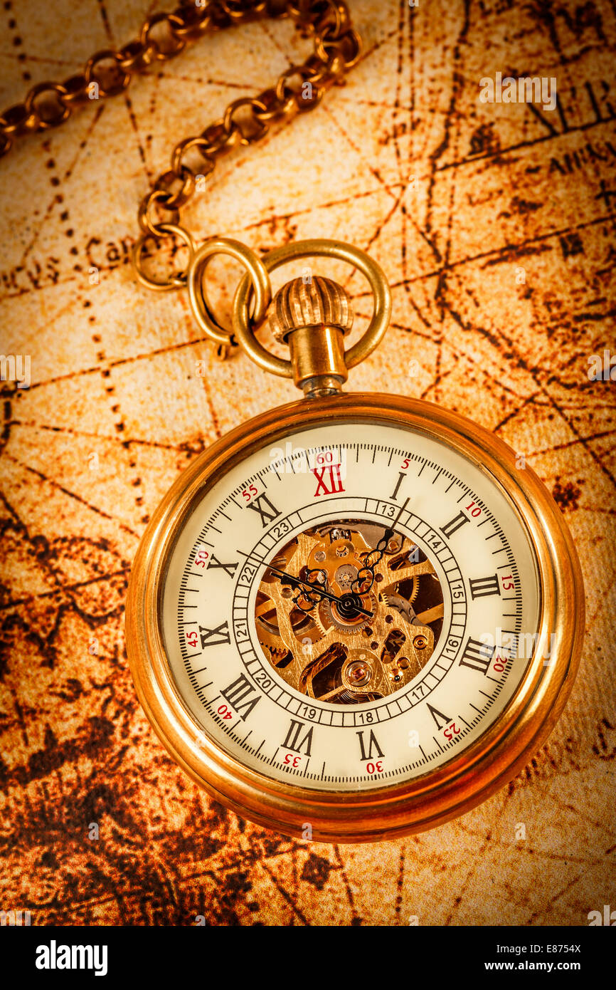 Vintage Antique pocket watch Stock Photo Alamy