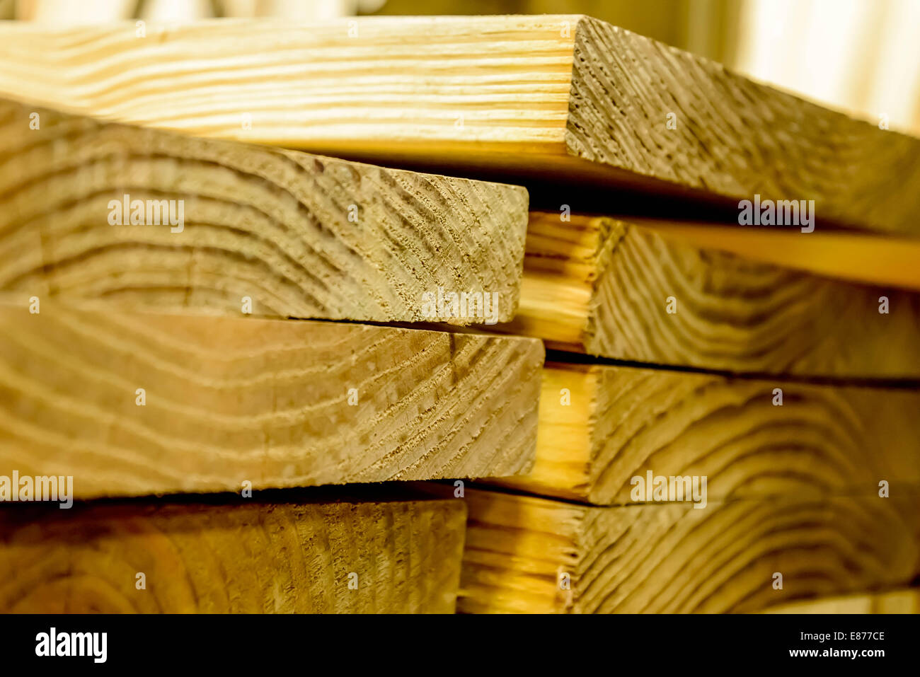 building supplies, stacked wood boards Stock Photo Alamy