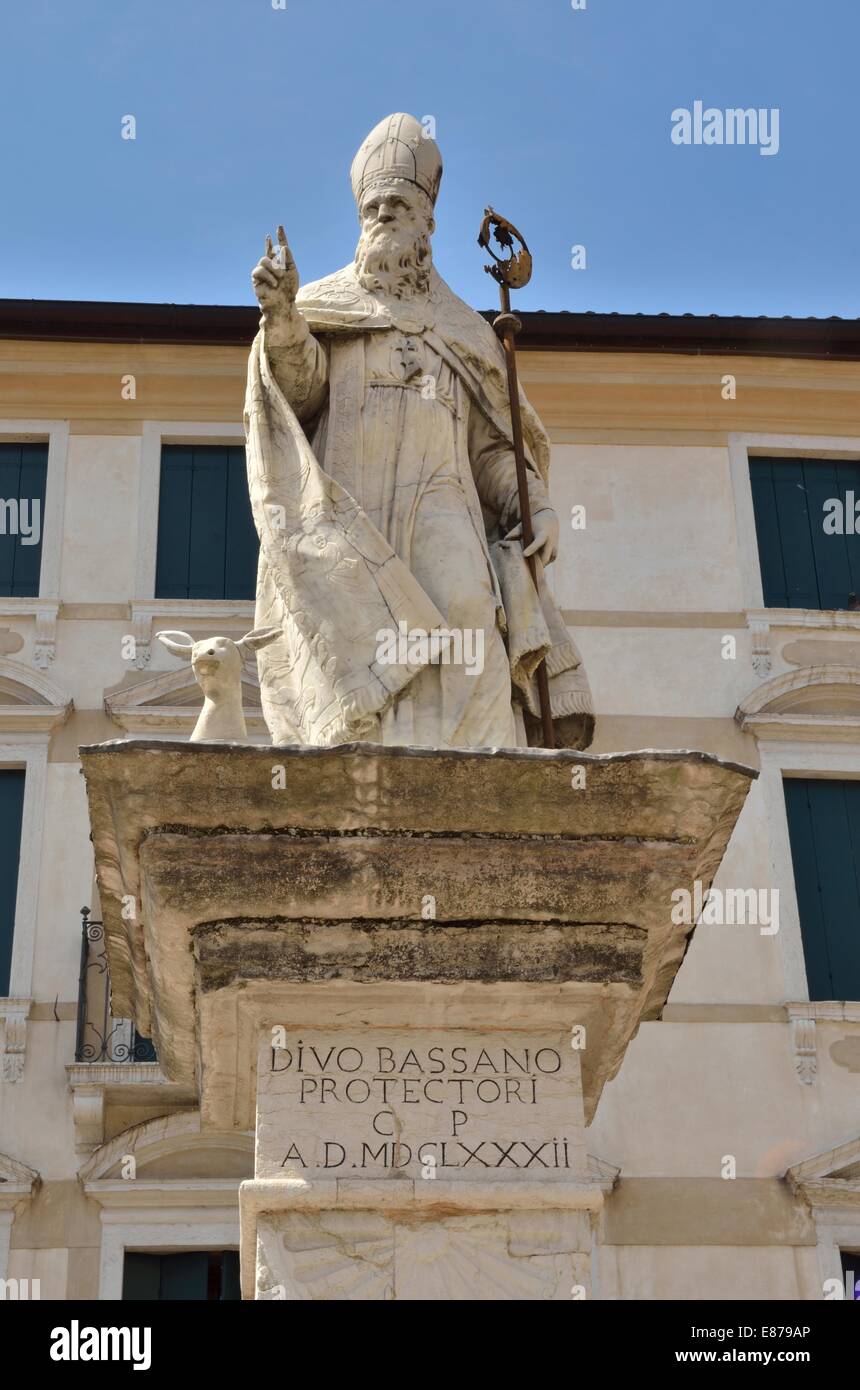 Memorial monument in Bassano del Grappa, Northern Italy. Stock Photo