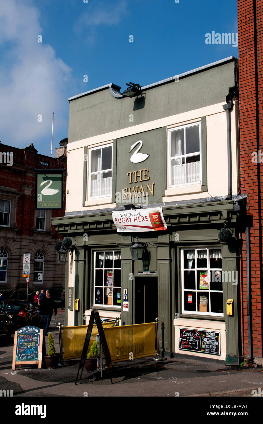 The Swan pub, Kidderminster, Worcestershire, England, UK Stock Photo