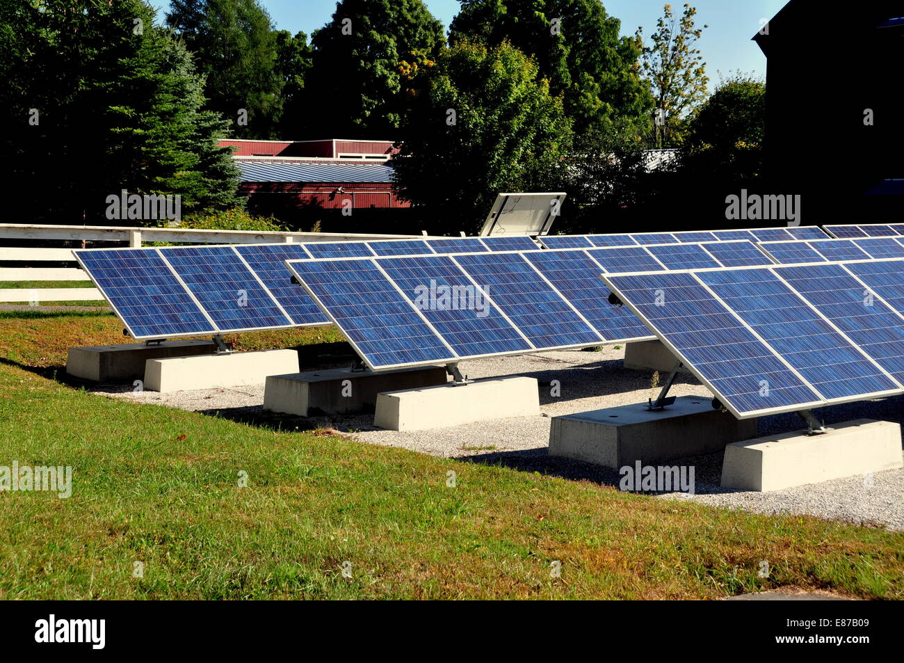 Hancock, Massachusetts Solar panels are used to provide power for the