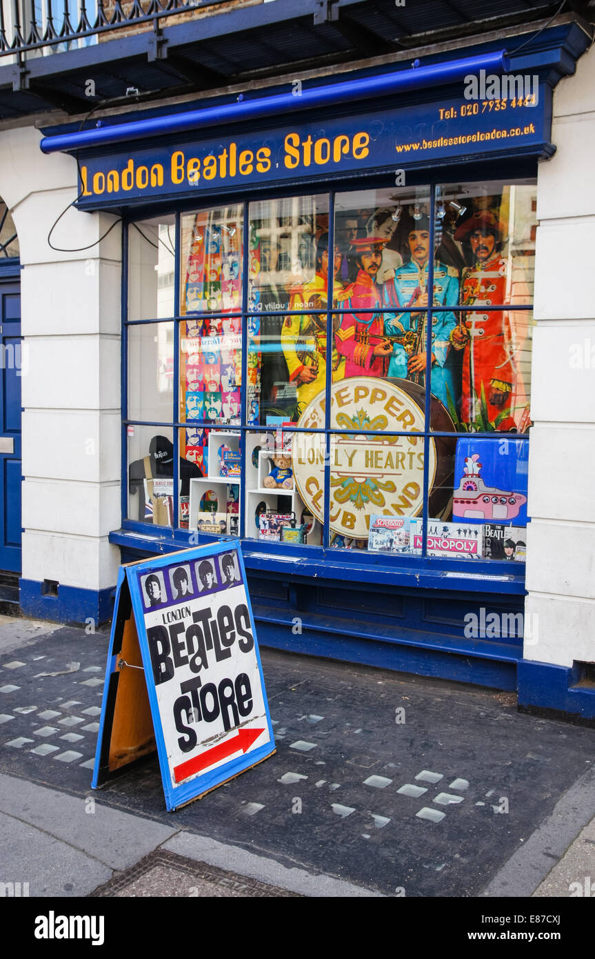London Beatles Store on Baker Street in London England United Kingdom UK Stock Photo