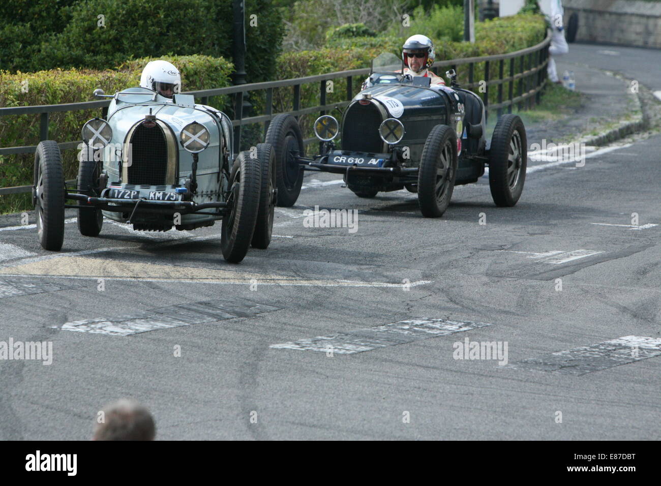 Cars racing at the Angouleme around the Ramparts race meeting 2014 at