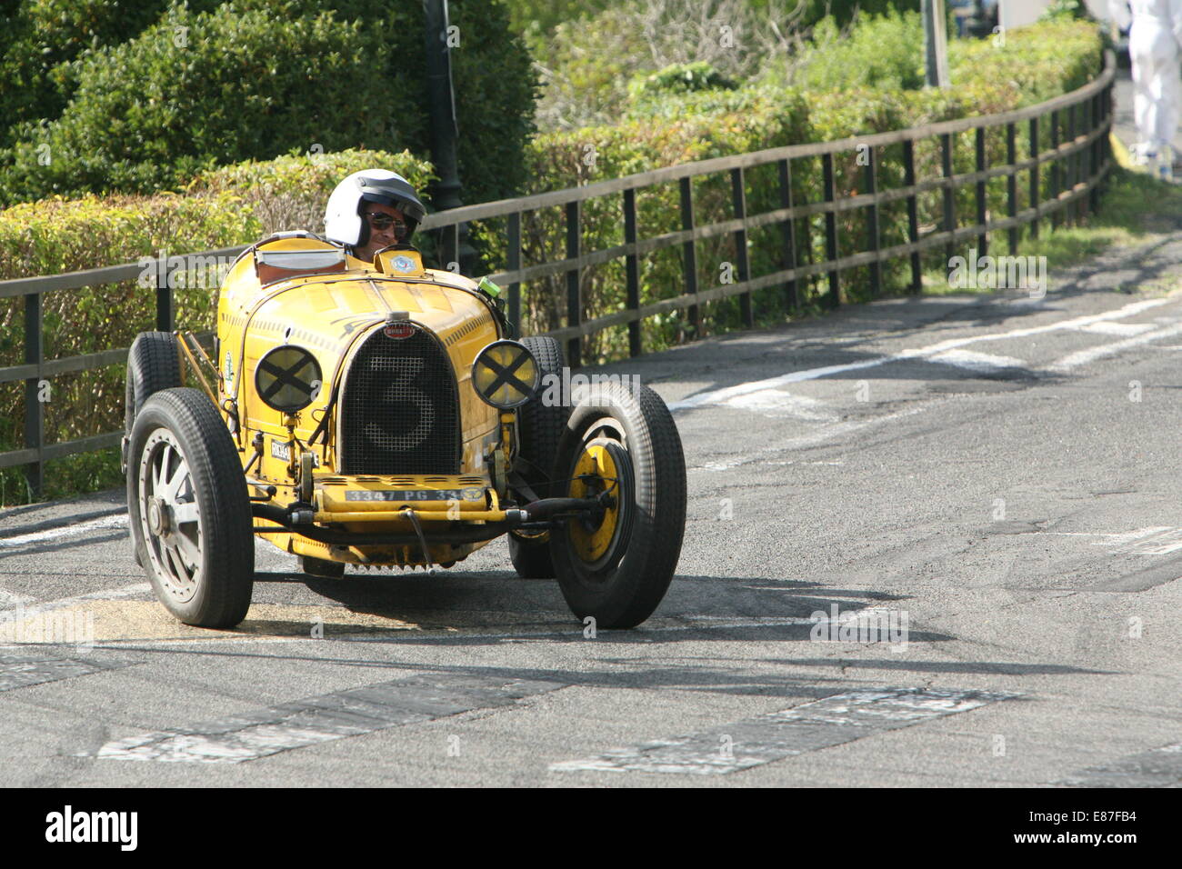 Cars racing at the Angouleme around the Ramparts race meeting 2014 at