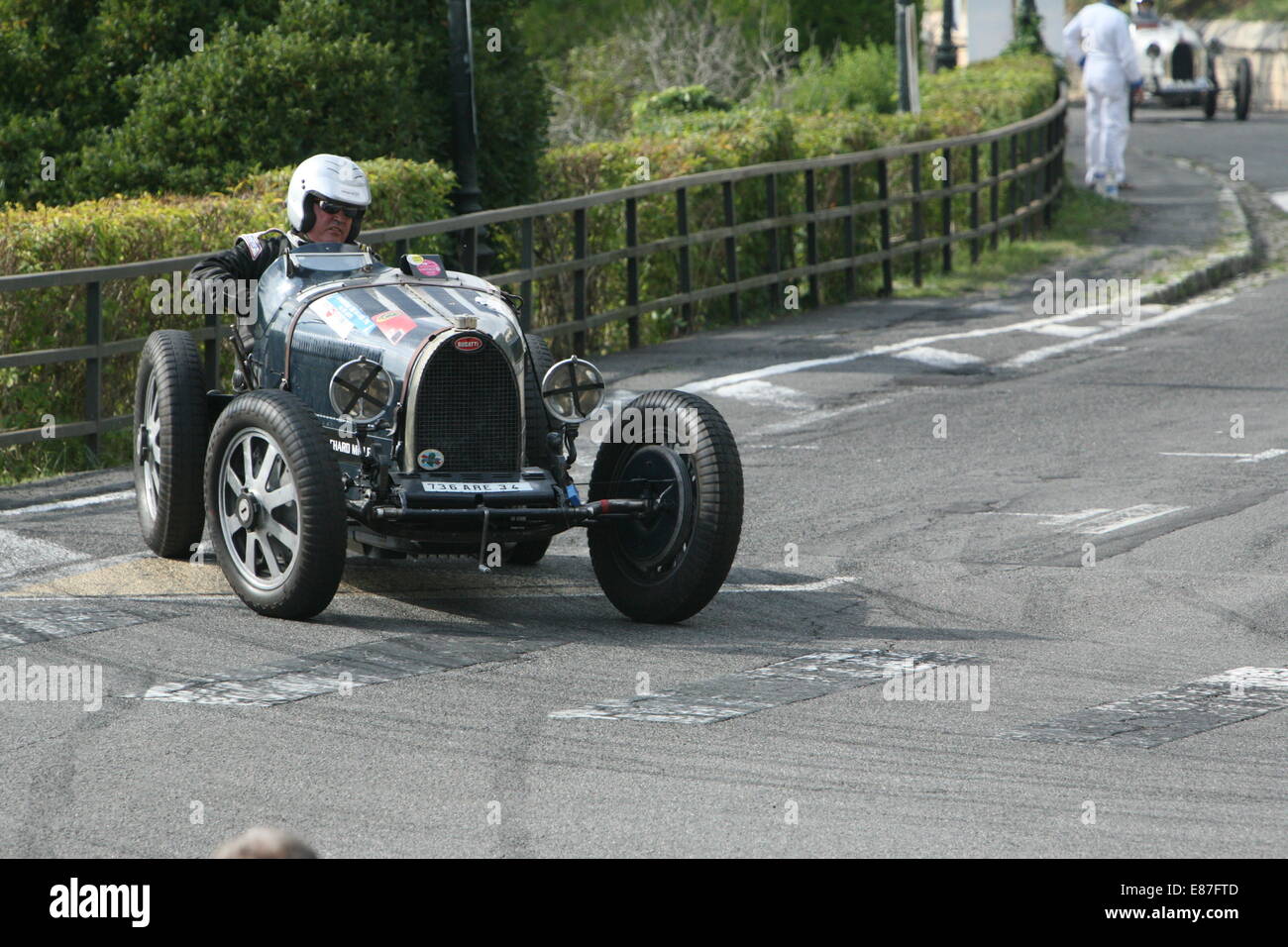 Cars racing at the Angouleme around the Ramparts race meeting 2014 at