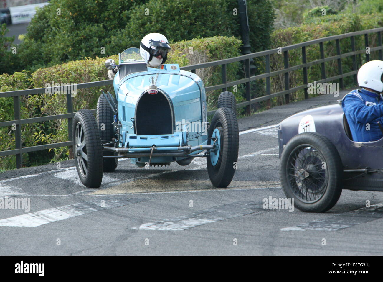 Cars racing at the Angouleme around the Ramparts race meeting 2014 at