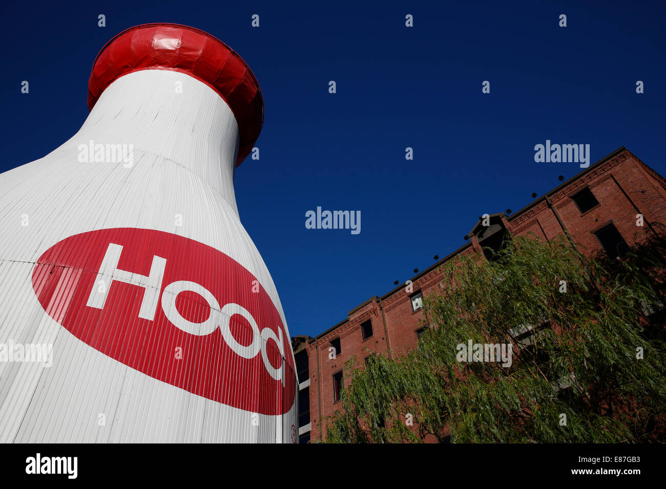 Giant Hood milk bottle at the Children's Museum, Boston, Massachusetts Stock Photo