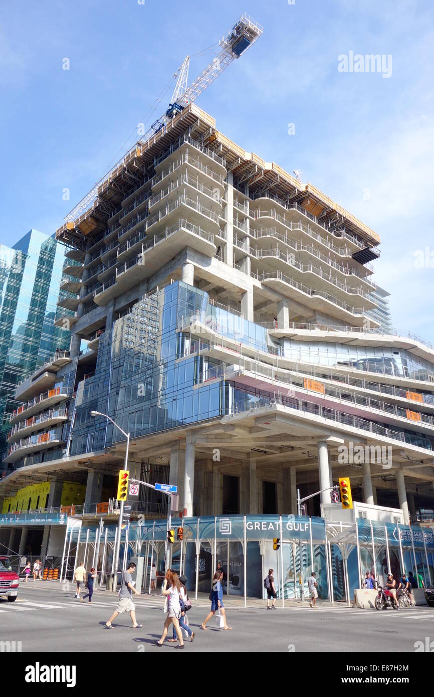 Condo building under construction in Toronto, Canada Stock Photo Alamy