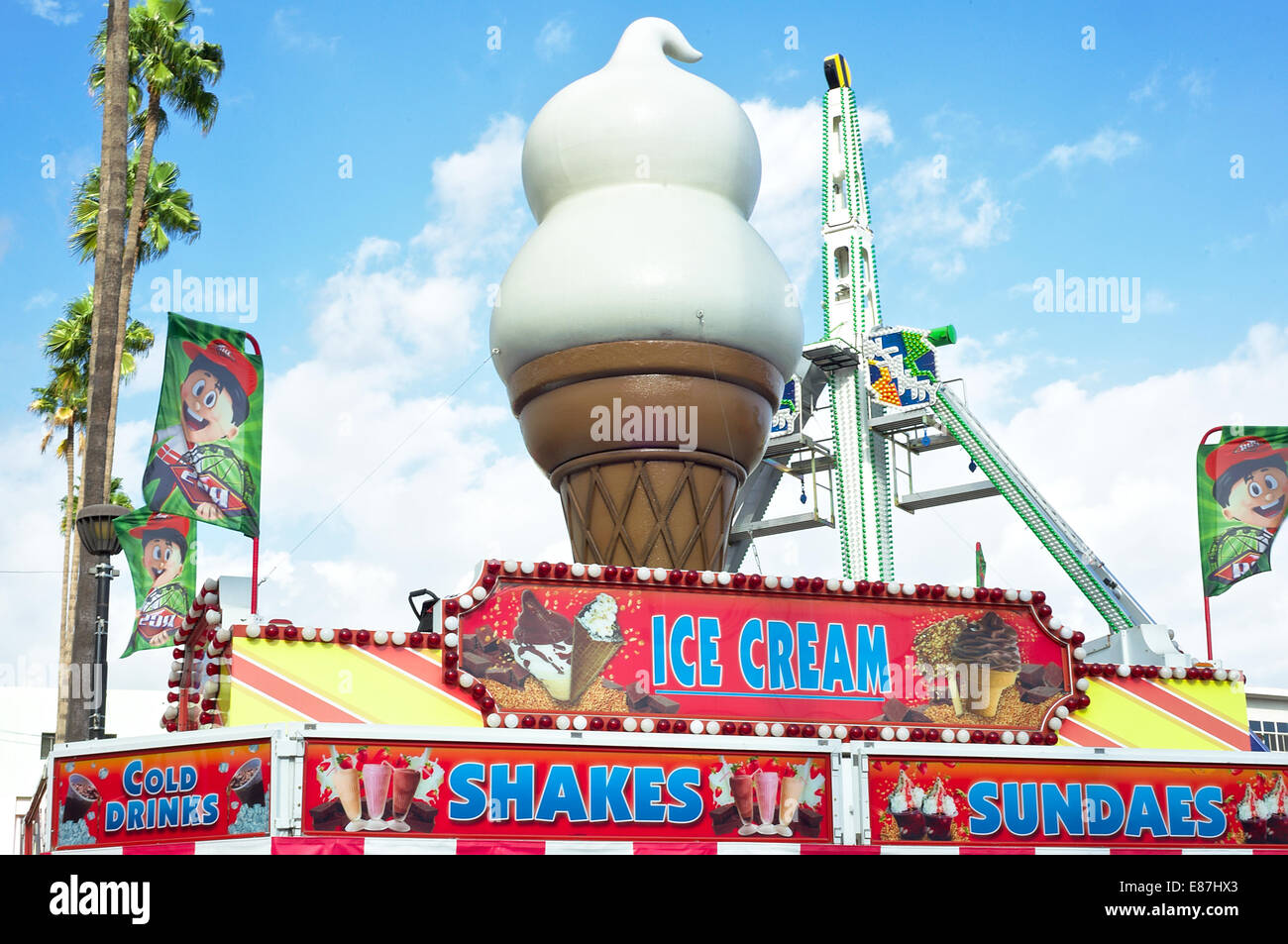 Los Angeles 9/28 Ice cream stand at the Los Angeles County Fair