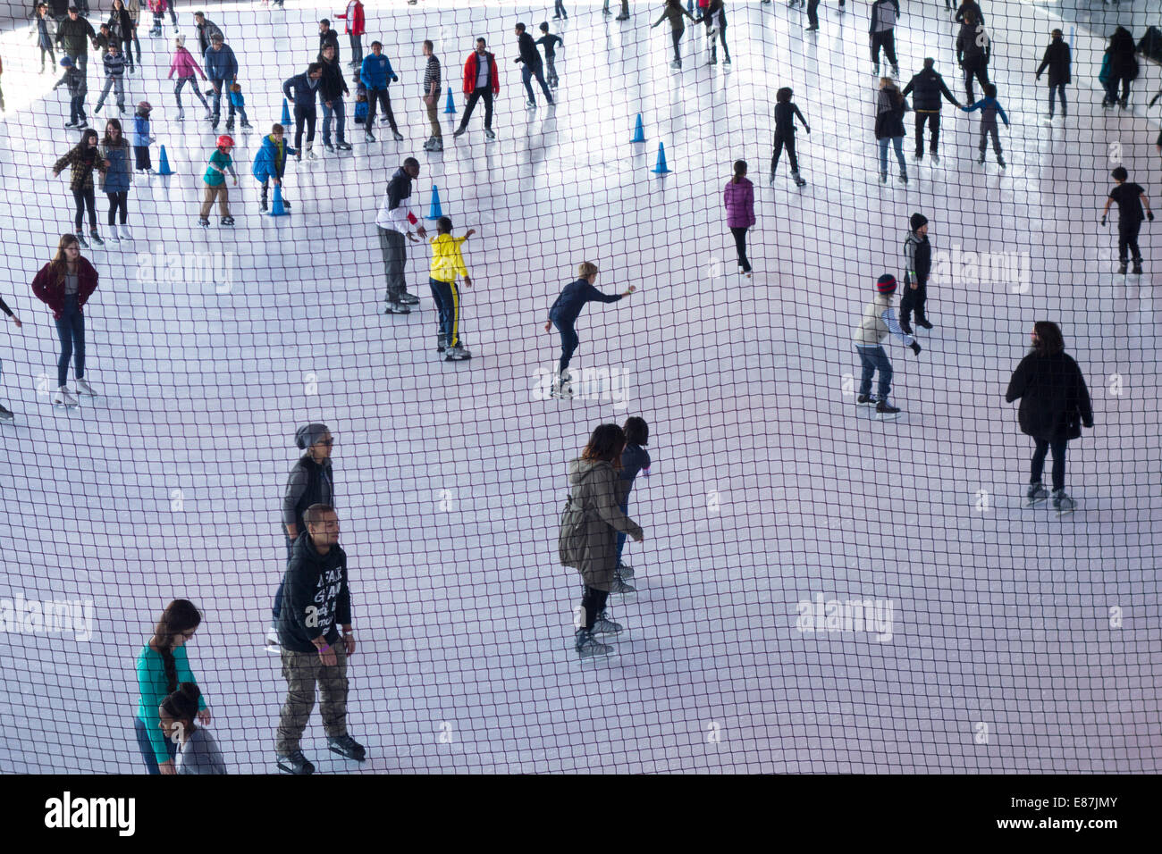 LeFrak ice skating rink in Prospect Park Brooklyn NY Stock Photo Alamy