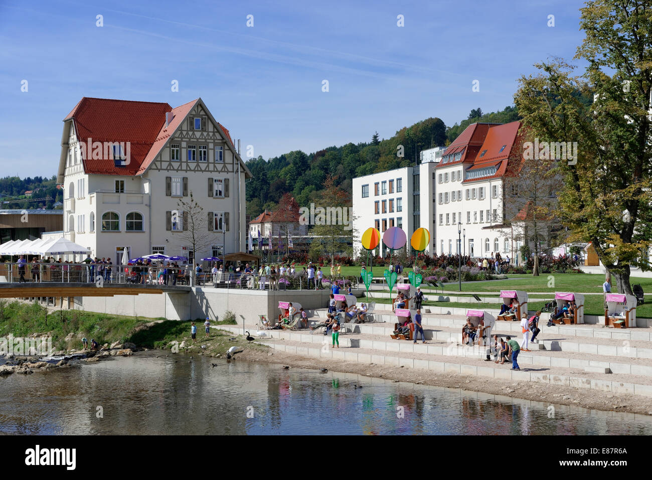 Haus Hirzel On The Rems River Landesgartenschau State Garden