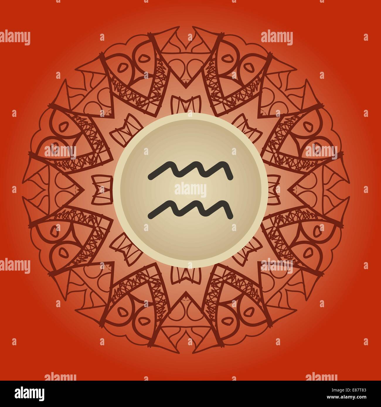 zodiac sign Water Bearer (aquarius Stock Vector Image & Art Alamy