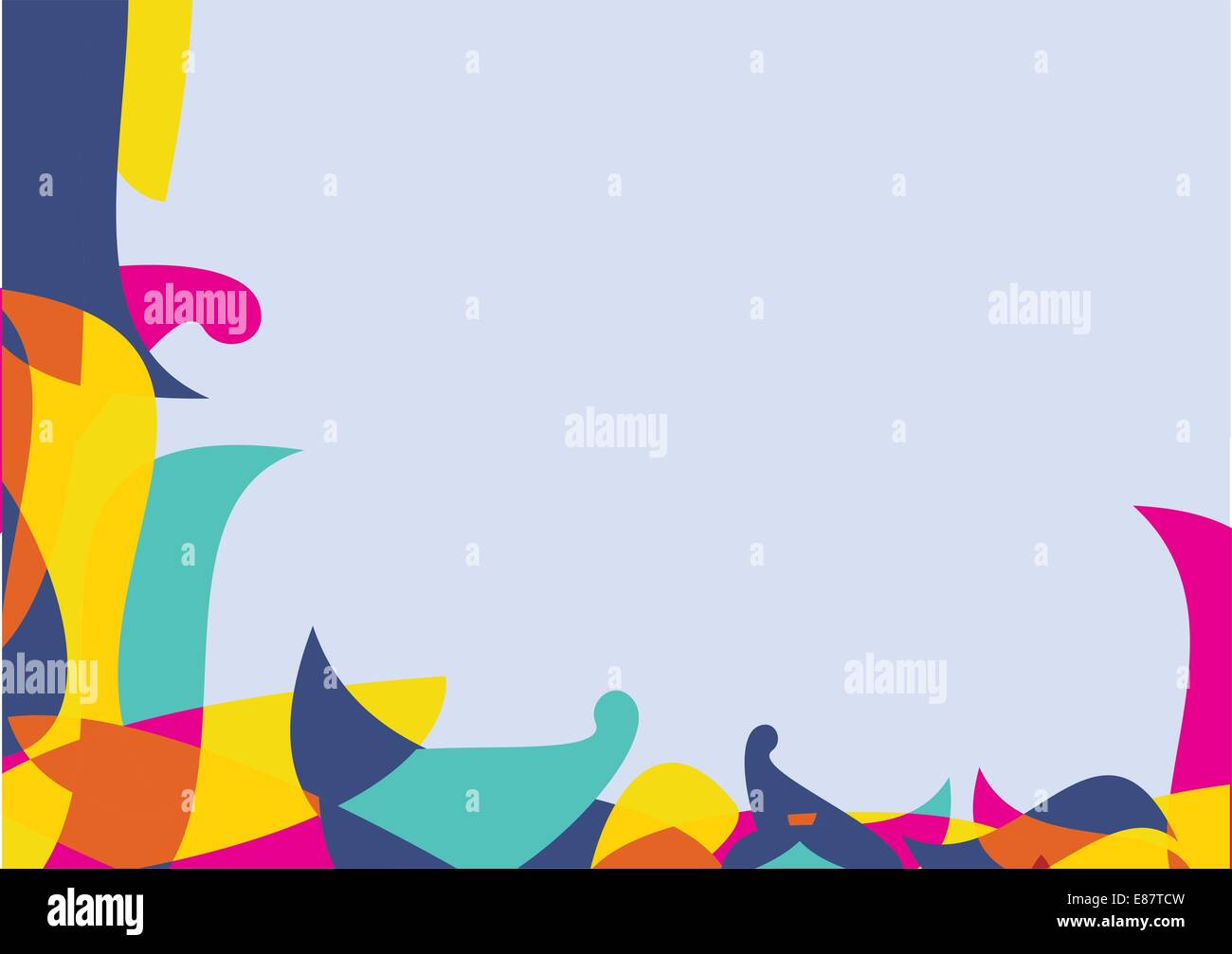 Vector Illustration of abstract retro colored geometric background ...