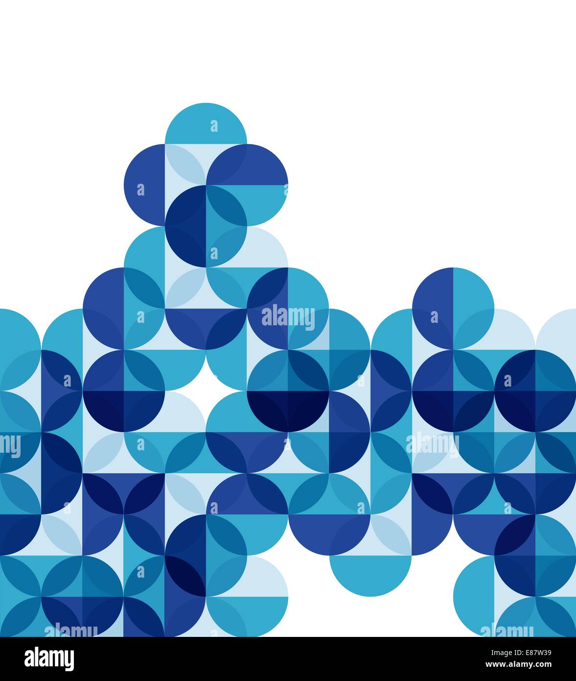 Blue modern geometric abstract background Stock Vector Image & Art - Alamy