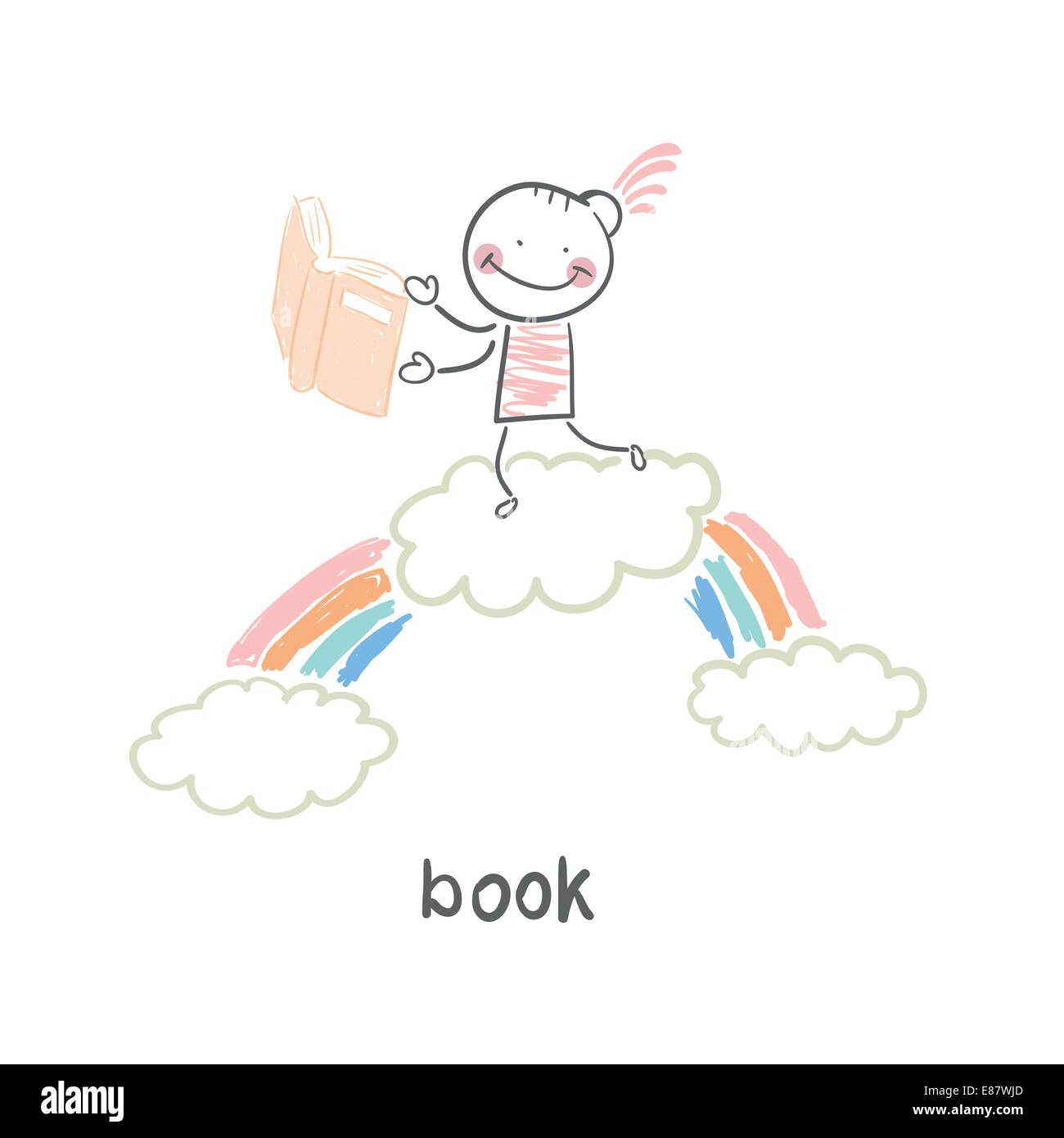 Man and book Stock Vector Image & Art - Alamy