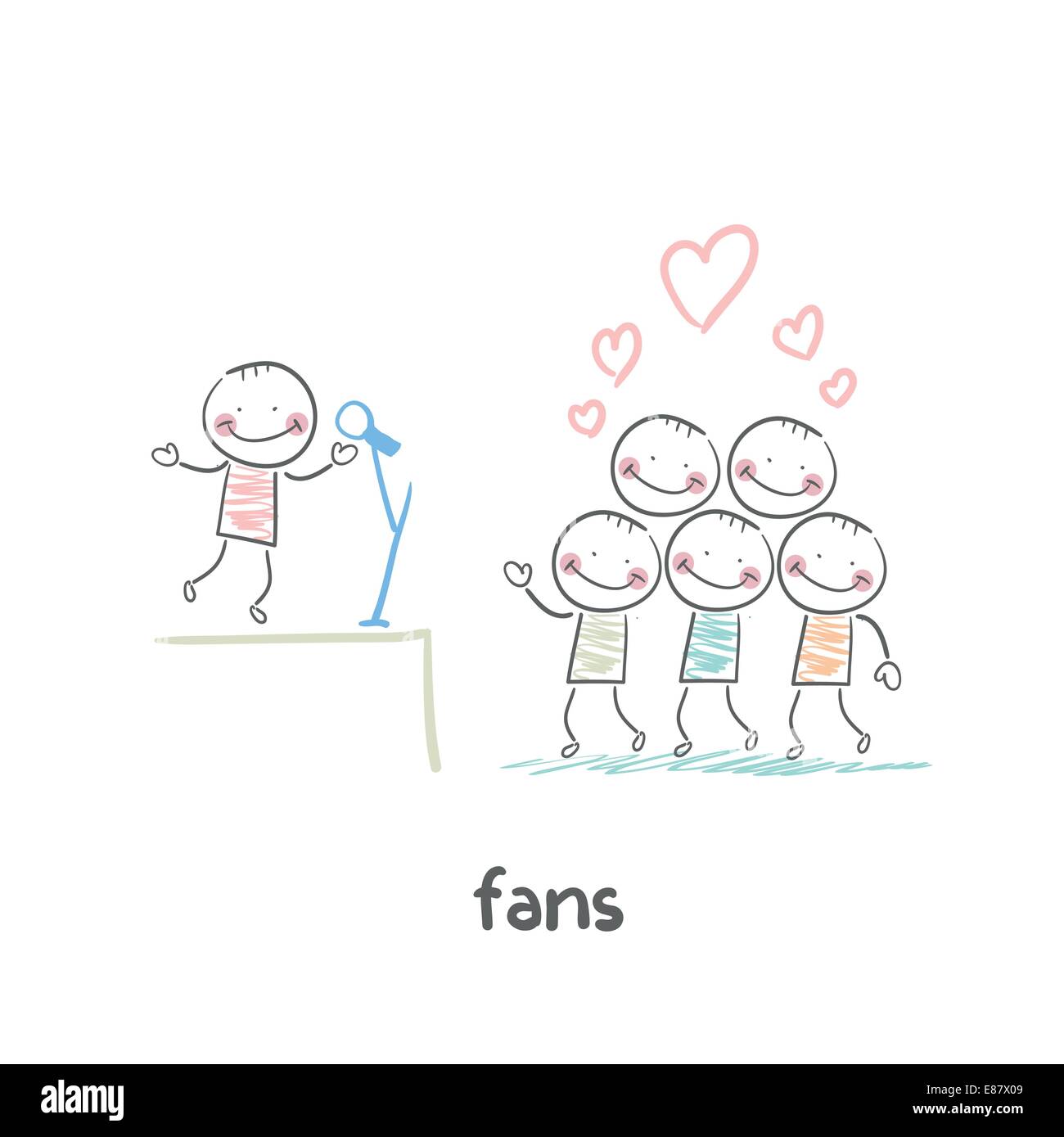 Fans Stock Vector Images Alamy