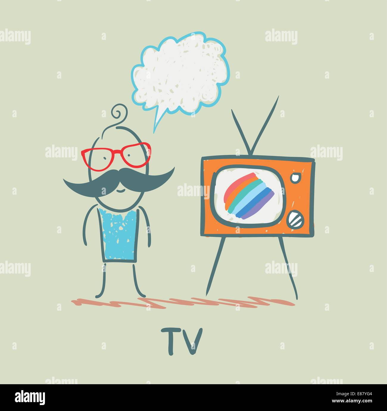 people like to watch TV Stock Vector Image & Art - Alamy