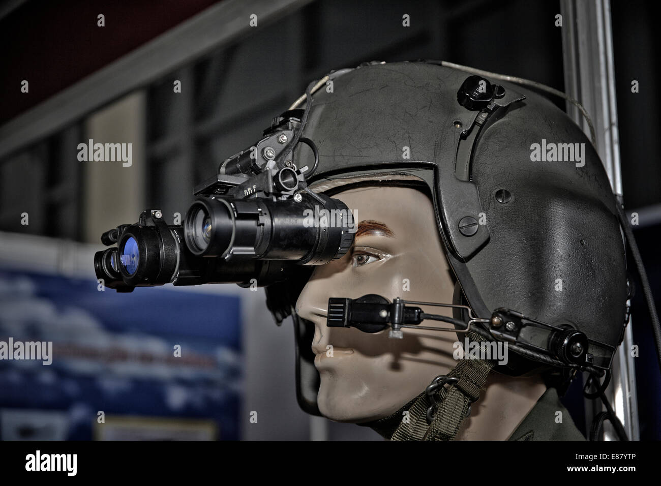 Night vision military technology on display at a Thailand Army Sea Air Rescue (Sarex) display. Thailand S. E. Asia Stock Photo