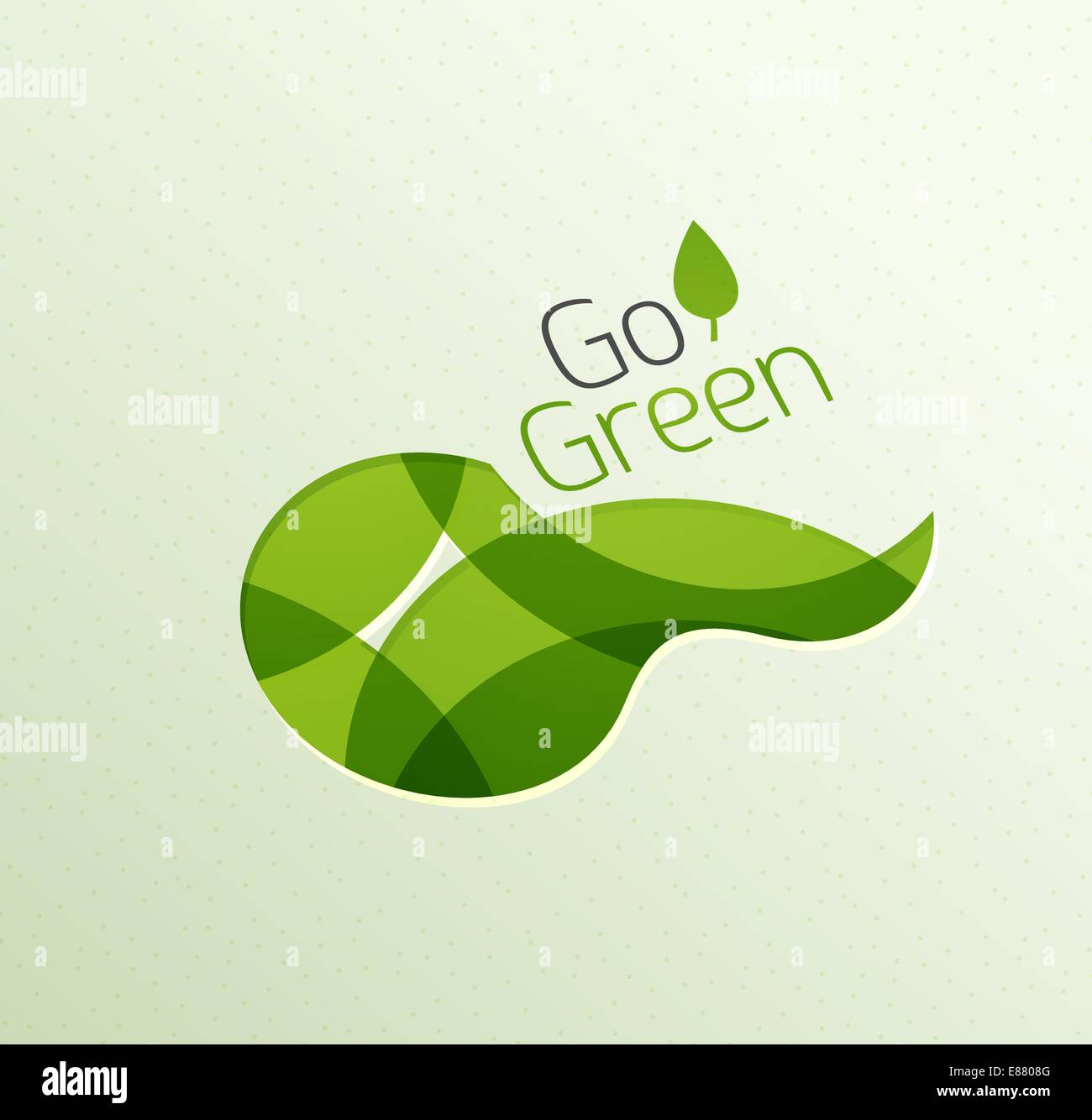 Abstract eco green shape Stock Vector Image & Art - Alamy