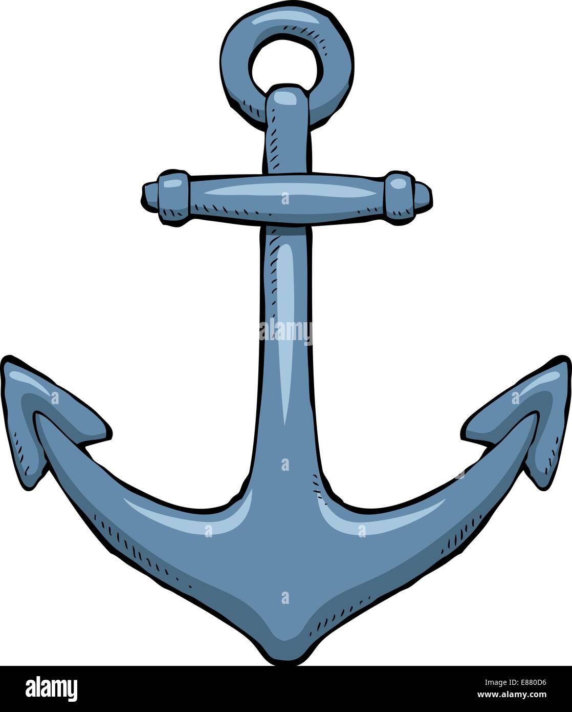 Anchor on a white background vector illustration Stock Vector Image ...