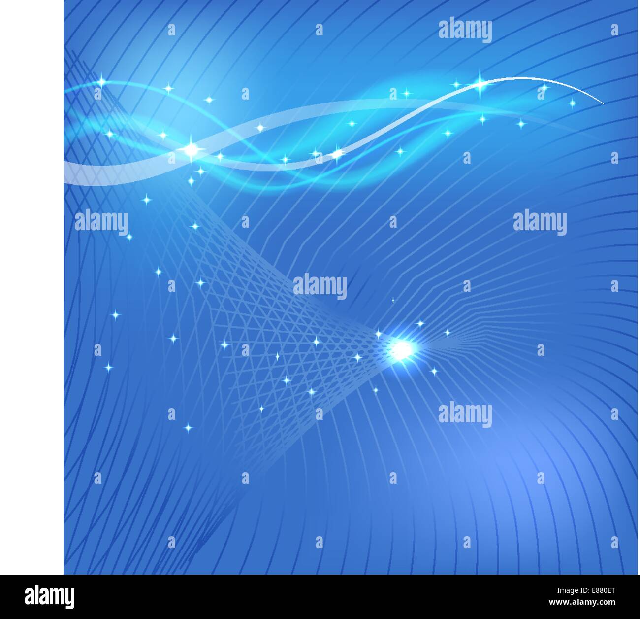 Abstract blue background with waves Stock Vector Image & Art - Alamy