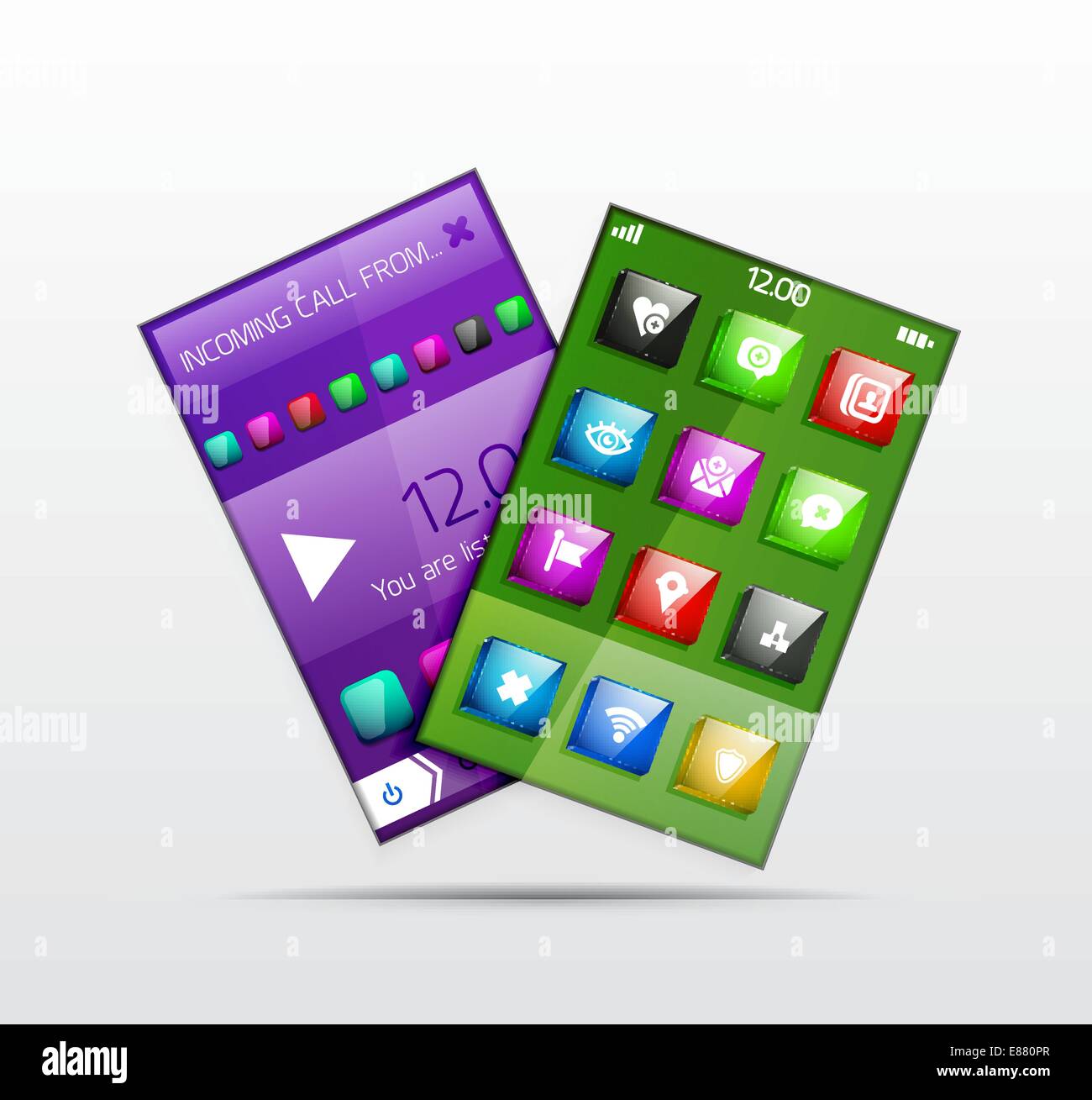 Mobile phone applications vector concept Stock Vector Image & Art - Alamy