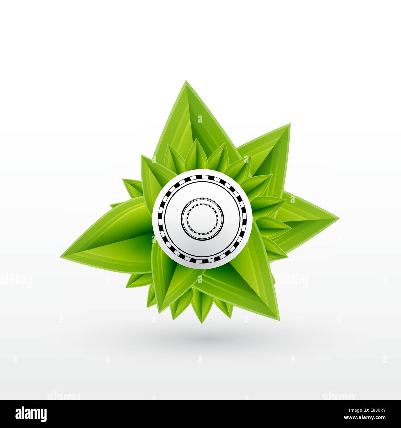 Green leaf vector concept Stock Vector Image & Art - Alamy