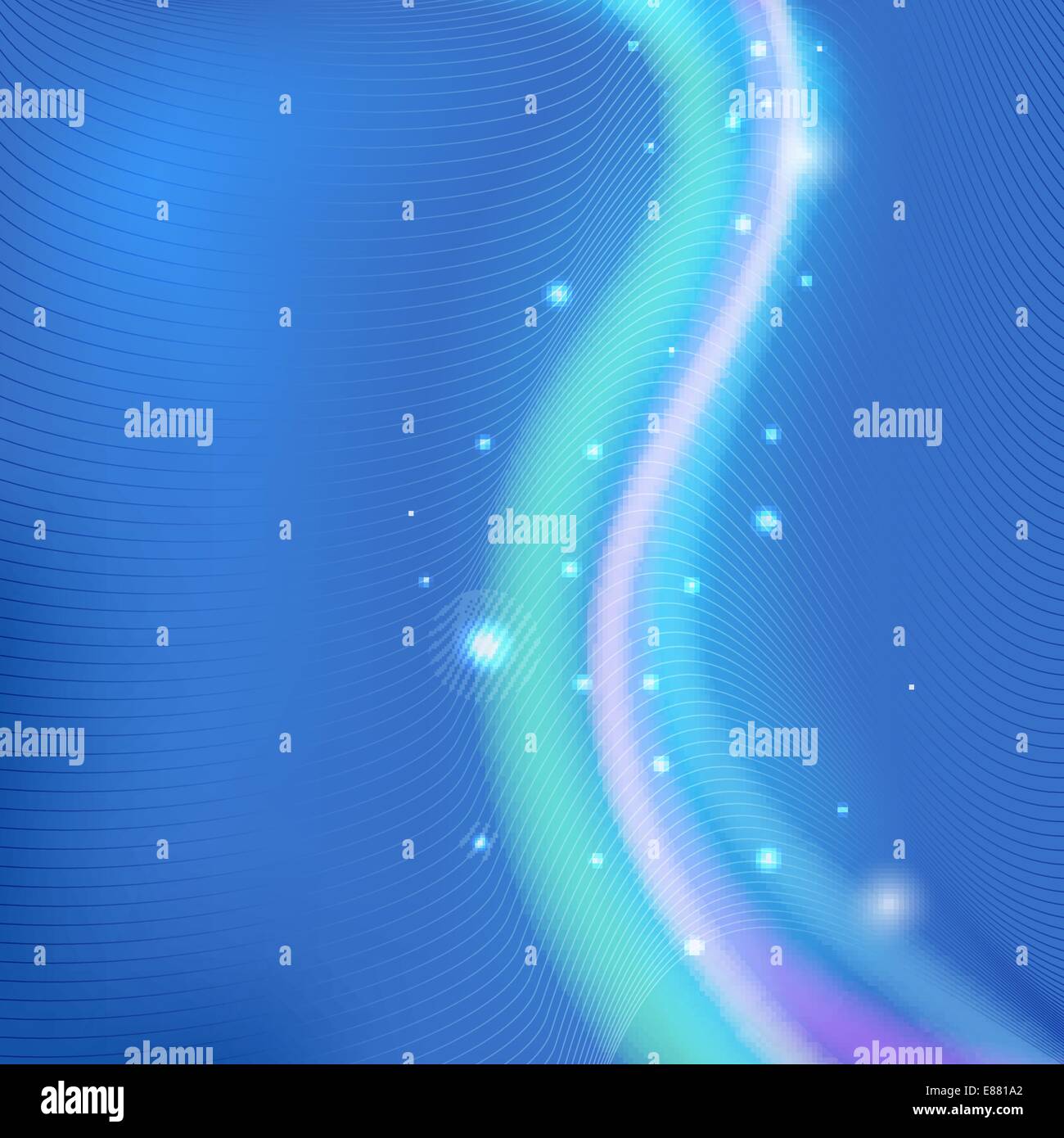 Abstract blue background with wave Stock Vector Image & Art - Alamy