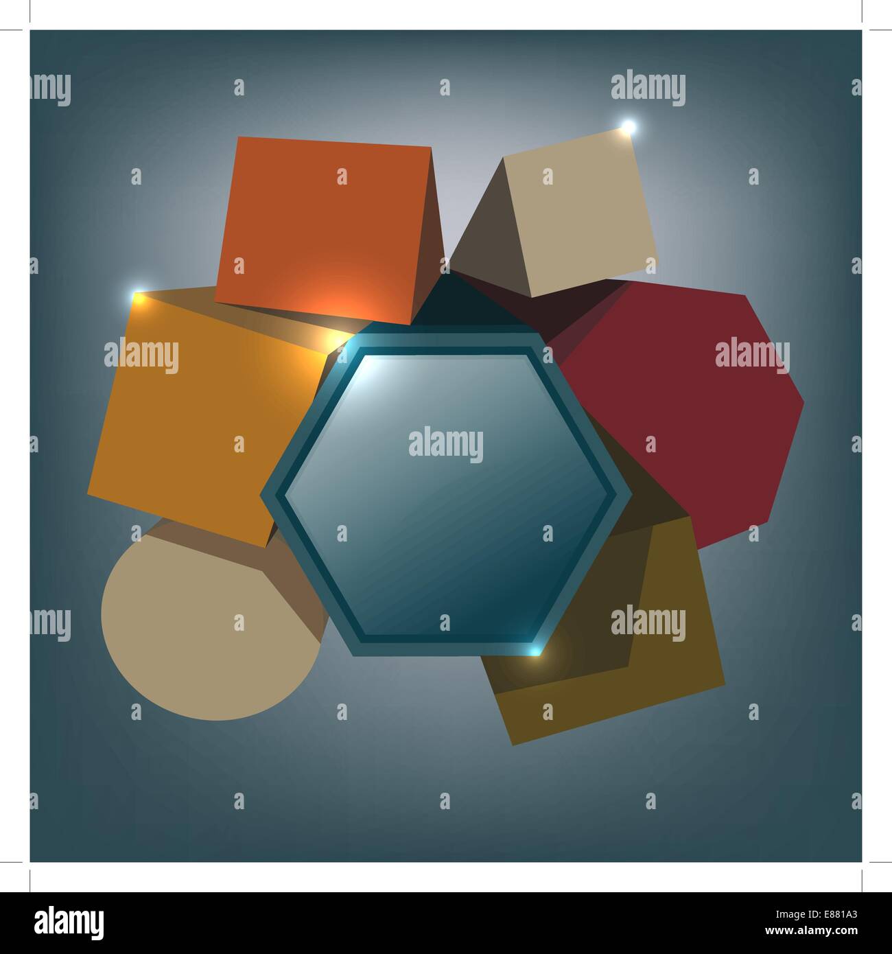 Vector abstract squares background illustration Stock Vector Image ...