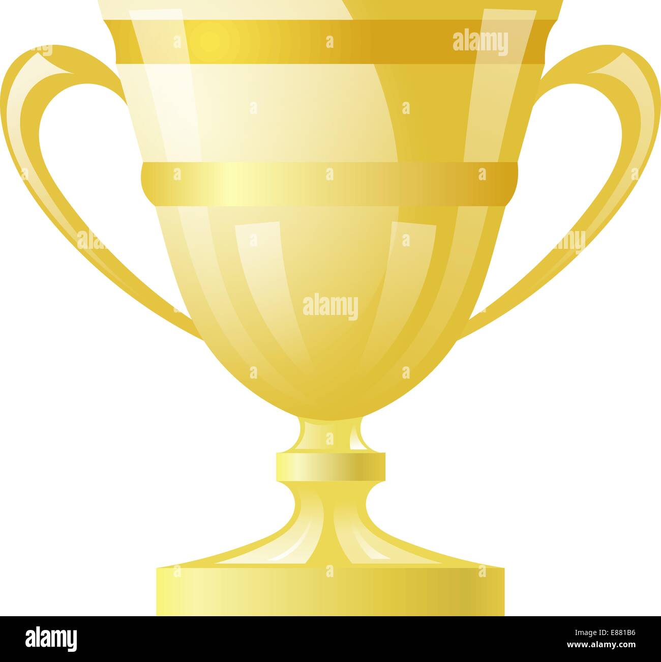 Gold cup on white background Stock Vector Image & Art - Alamy