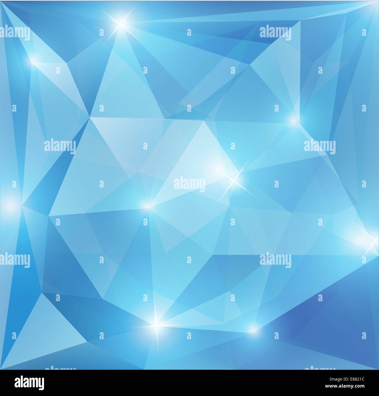 Vector blue abstract background with geometric shape Stock Vector Image ...