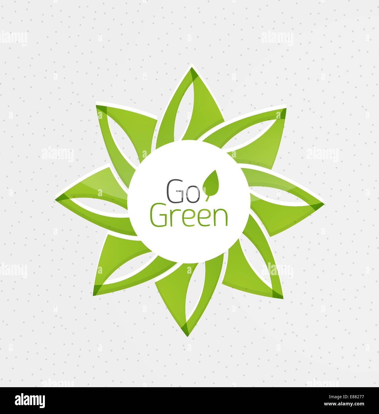 Green leaf icon concept. Vector illustration Stock Vector Image & Art ...