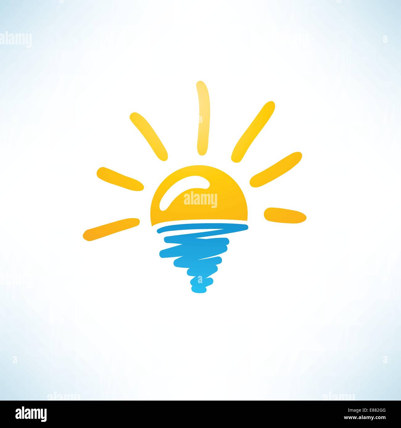 Sun and Sea Icon Stock Vector Image & Art - Alamy