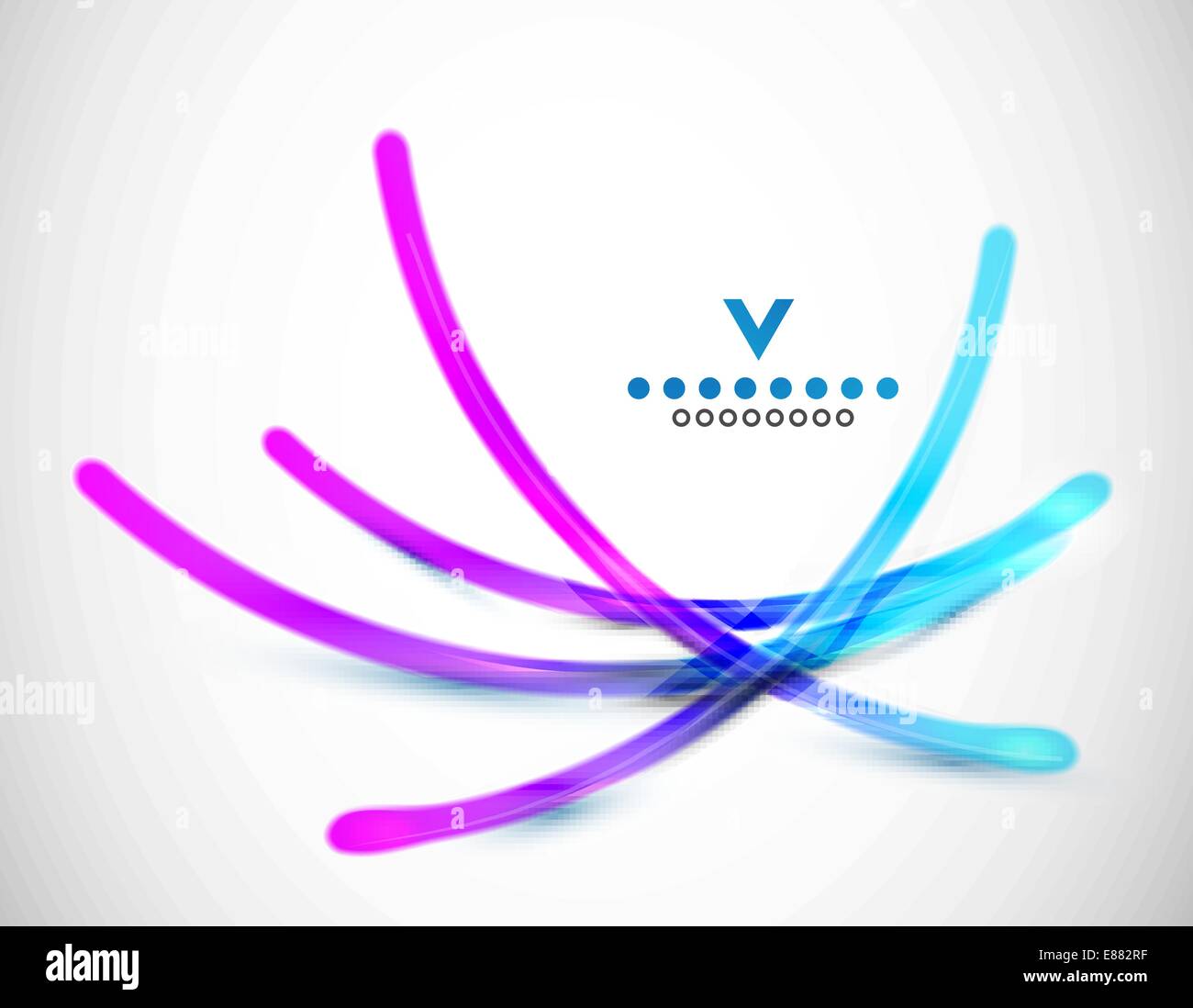 Abstract blue glowing shiny stripes Stock Vector Images - Alamy