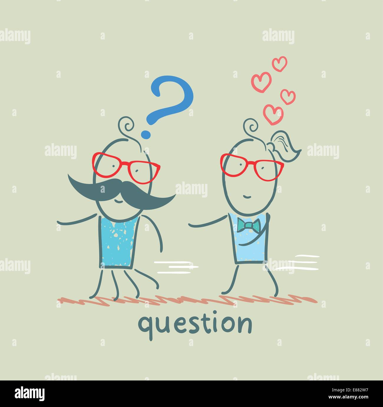 Questions Image Running Man Cartoon man running away hi-res stock photography and images - Alamy