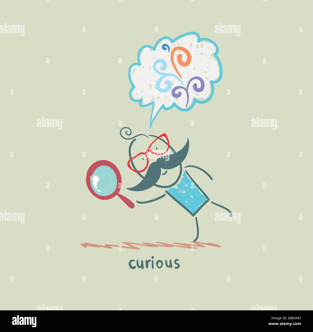 Curious Stock Vector Images - Alamy