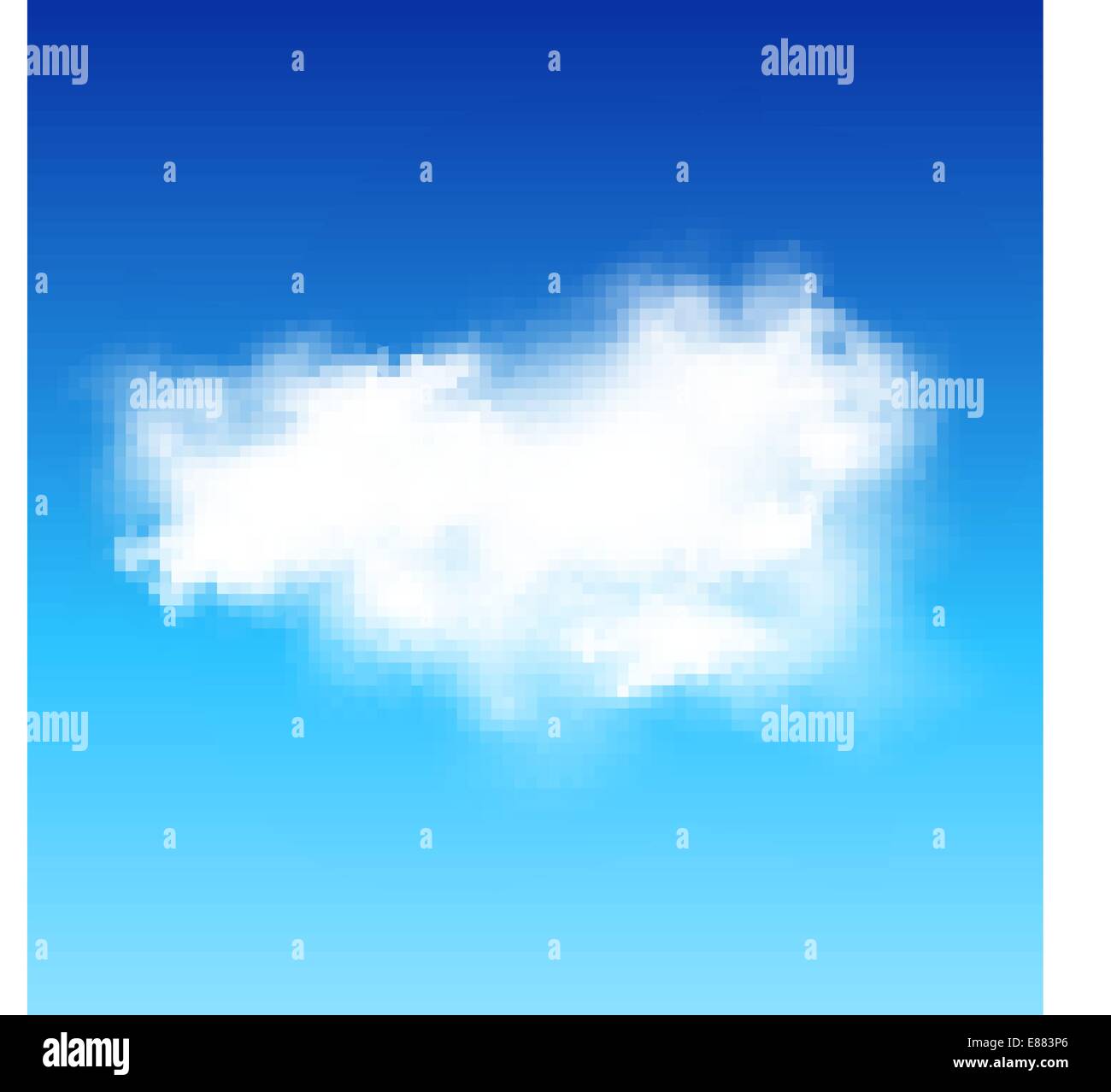 Blue sky and white cloud. Vector design Stock Vector Image & Art - Alamy