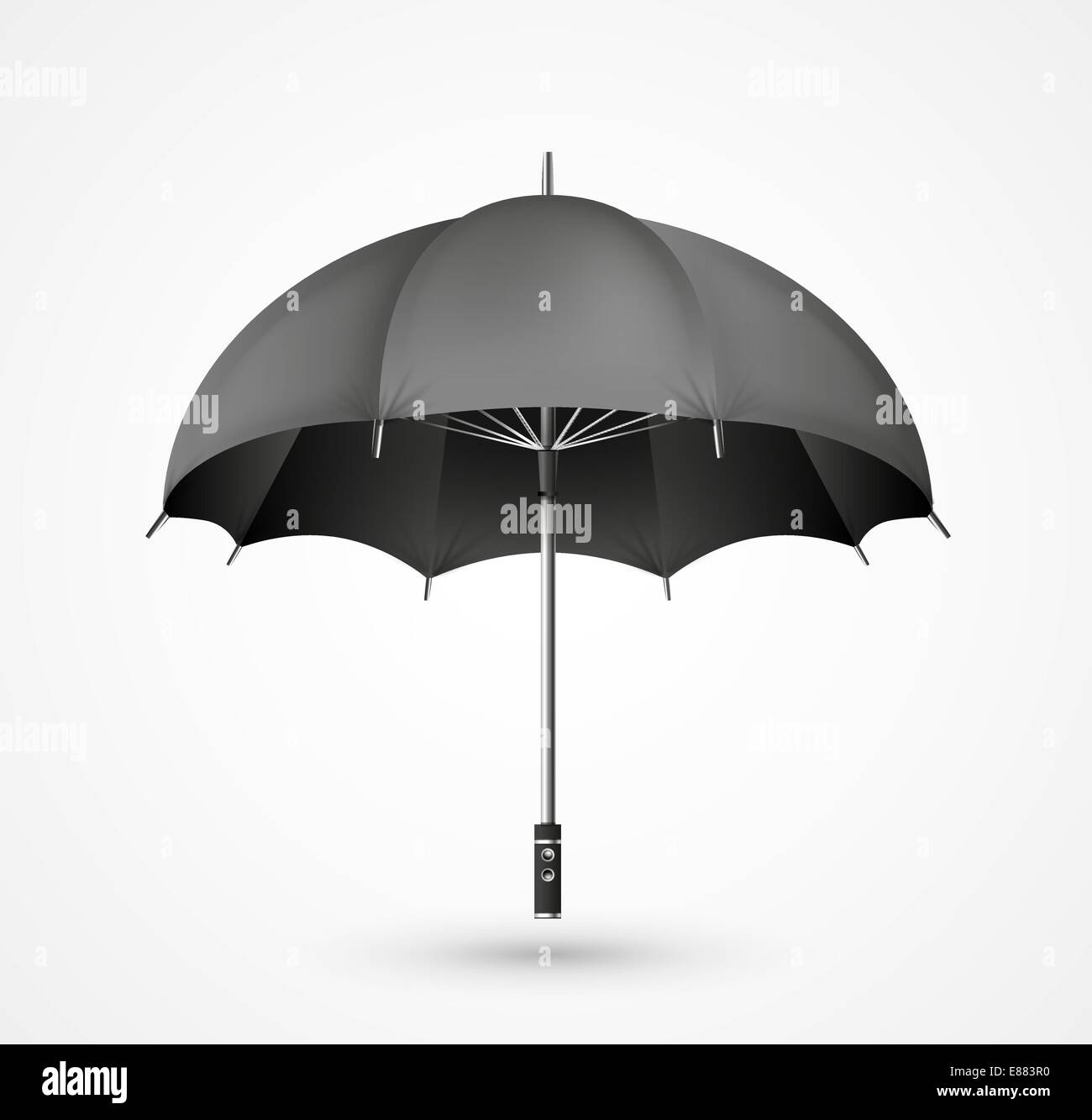 Vector detailed umbrella icon. Black color Stock Vector Image & Art - Alamy