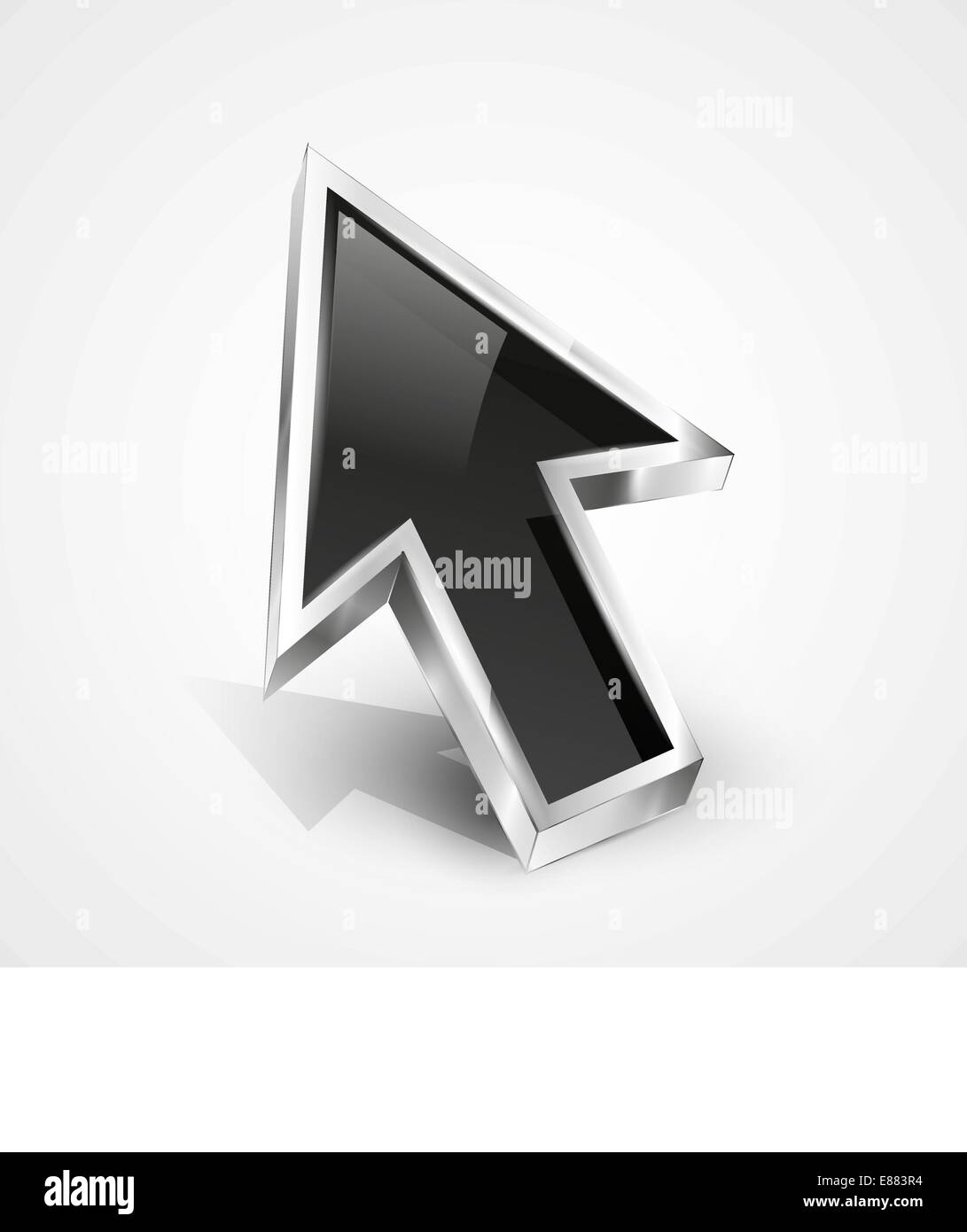 3d vector glossy arrow mouse pointer. EPS10 Stock Vector Image & Art Alamy