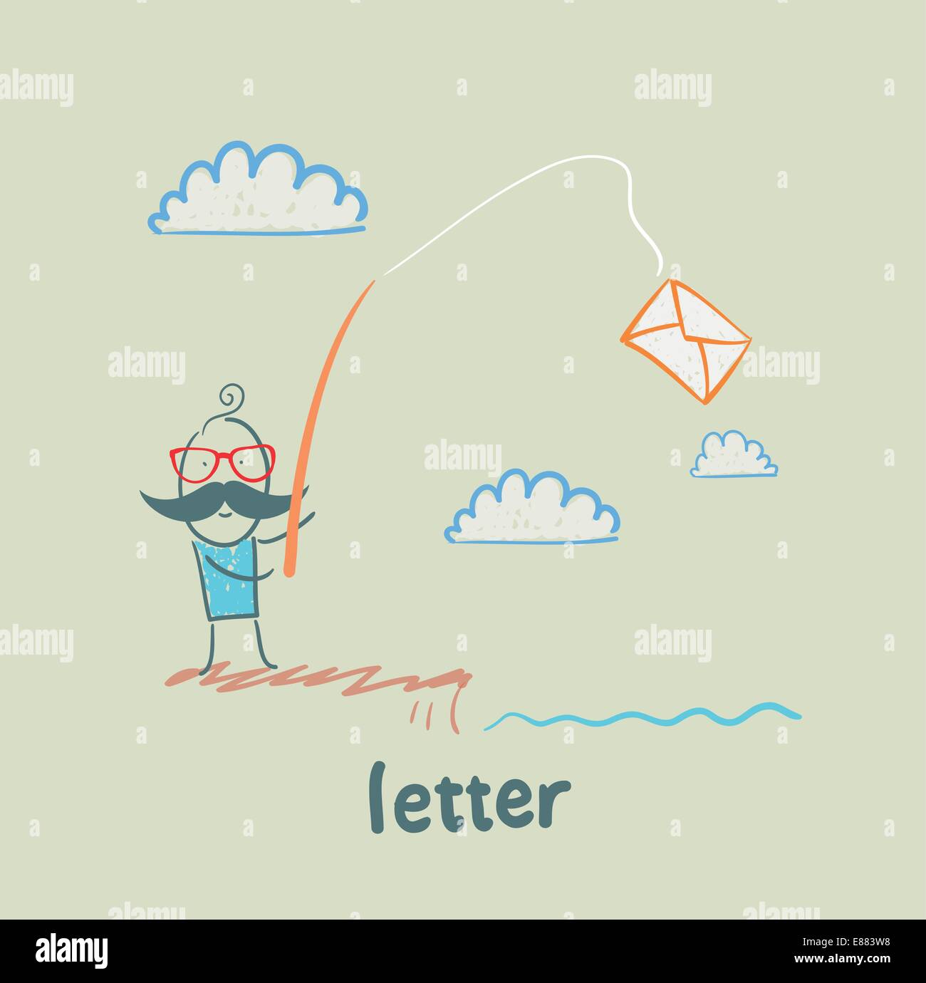 Rod letter Stock Vector Images - Alamy