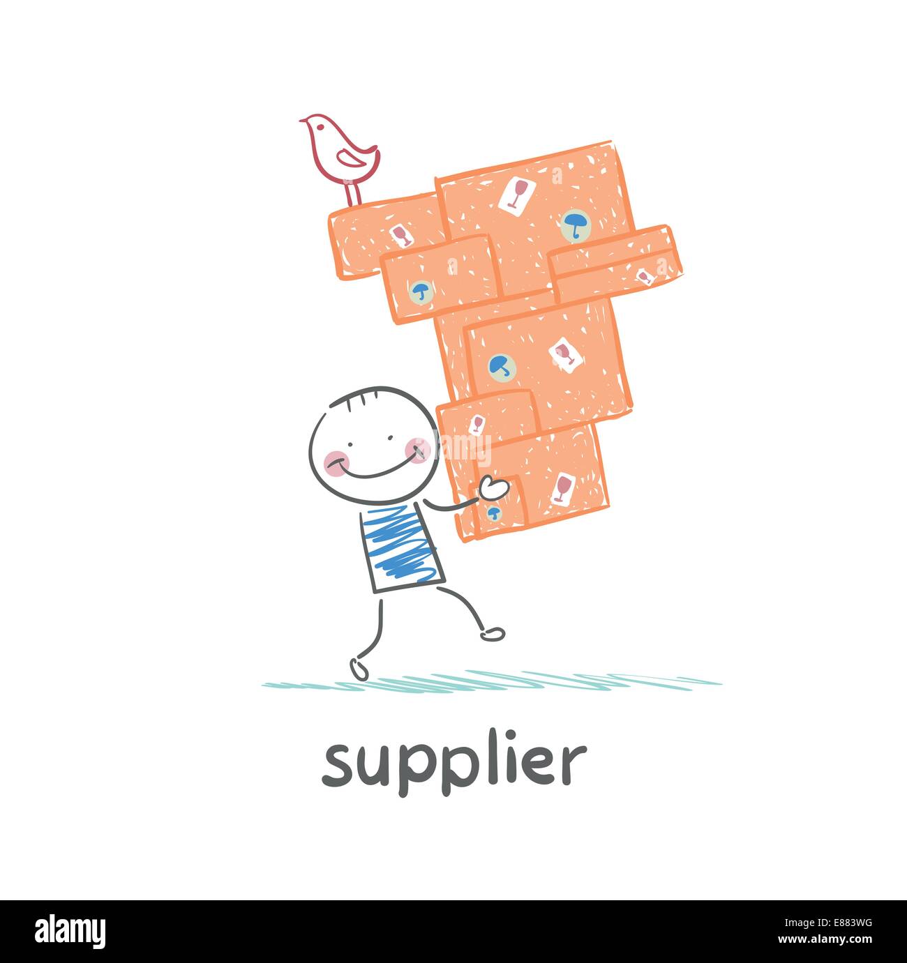 supplier carries goods Stock Vector Image & Art - Alamy