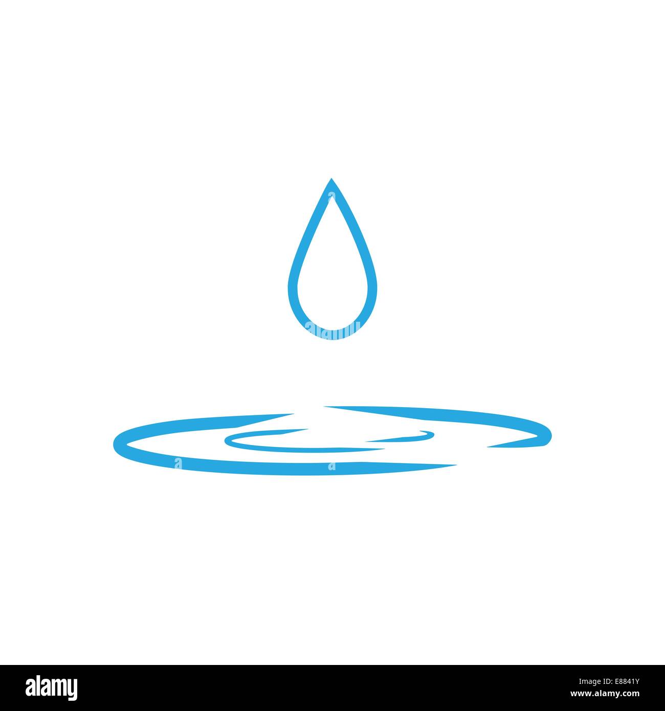 Drop water grass Stock Vector Images - Alamy