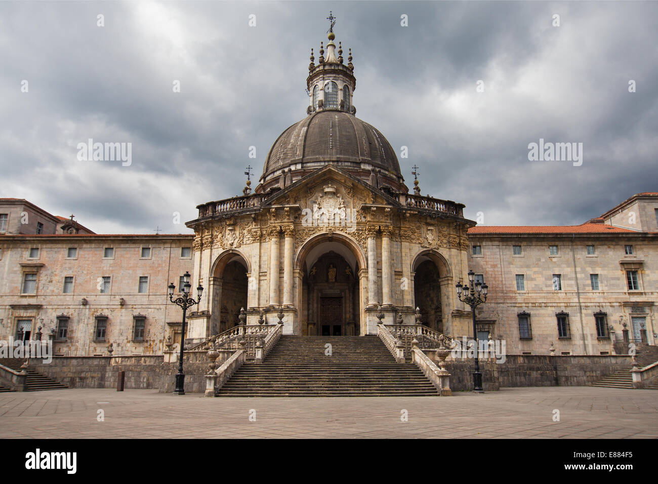 Sanctuary of Loyola in Azpeitia, Basque Country. Stock Photo