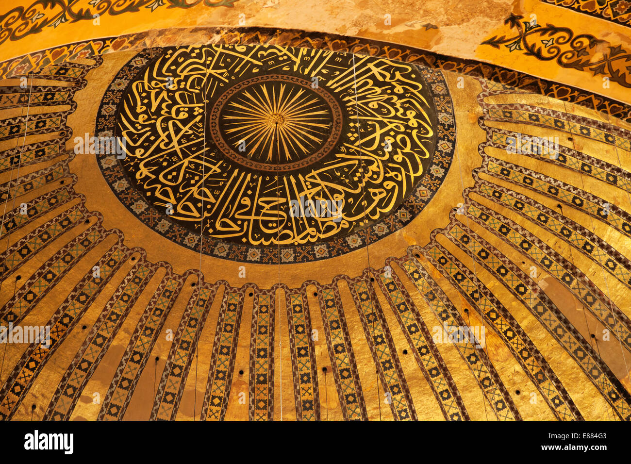 Ayasofya dome in Istanbul, Turkey. Stock Photo